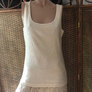 Apostrophe Tank Top w/sequins